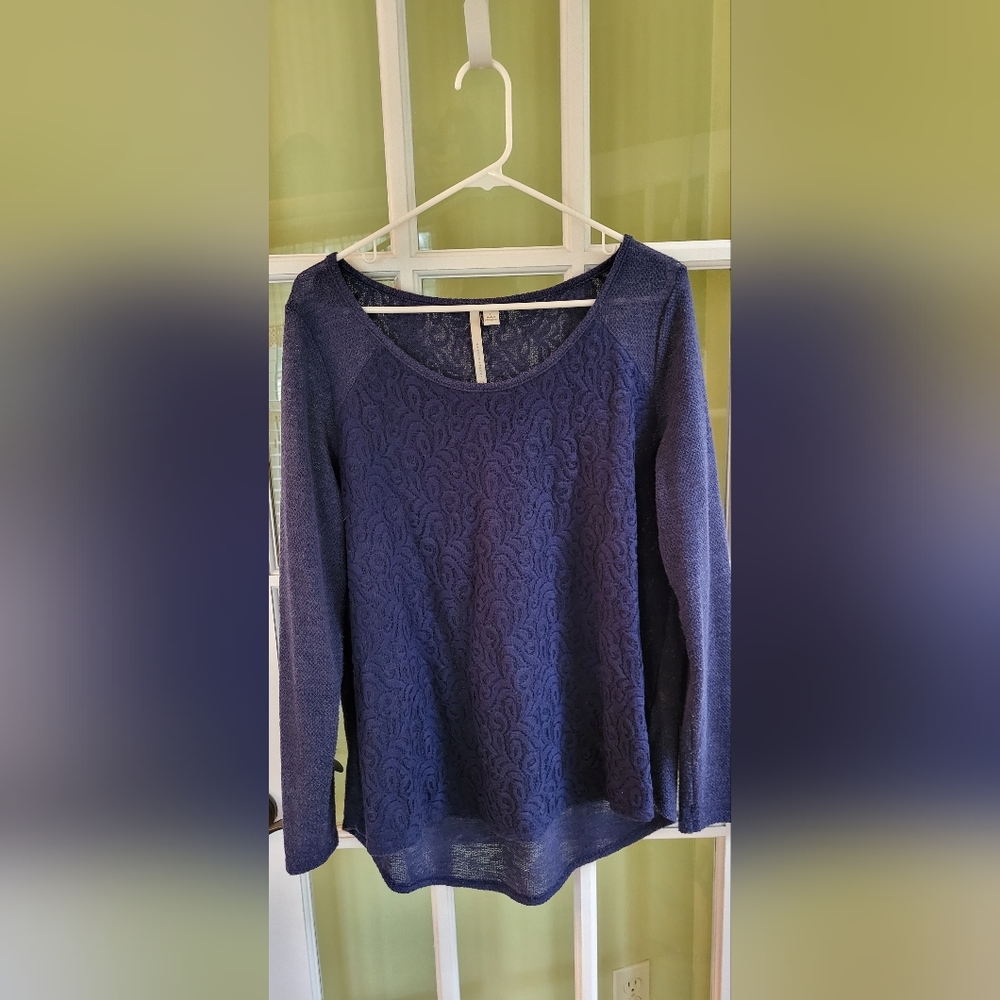 Lauren Conrad long sleeve lace sweater